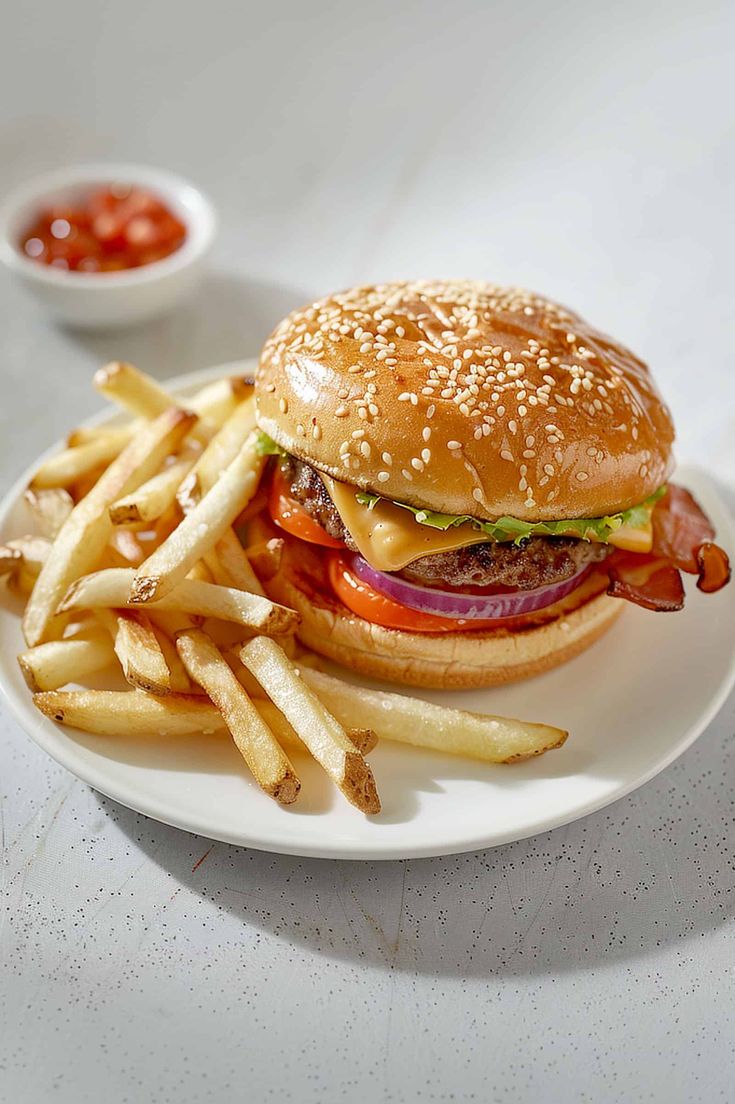 Half Pounder Burger with Chips