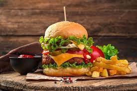 Veggie Burger with Chips